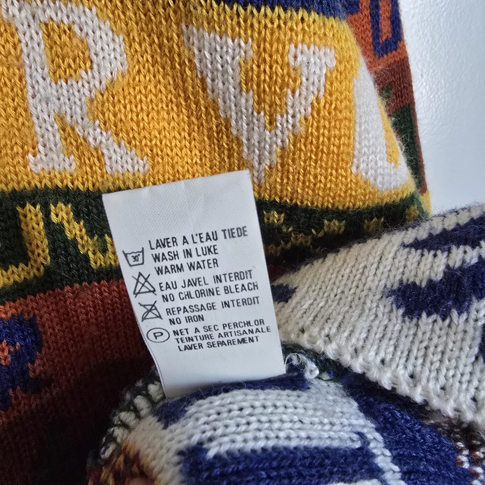 Colorful Patterned Men's Sweater - Picture 6 of 7